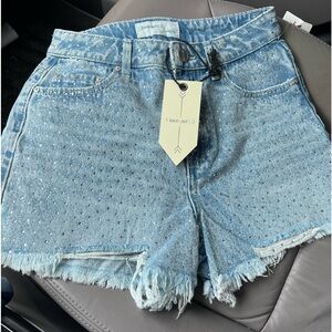 Rhinestone Shorts. New.